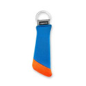 Carson Floating Key Ring for 3 keys - Blue/Orange