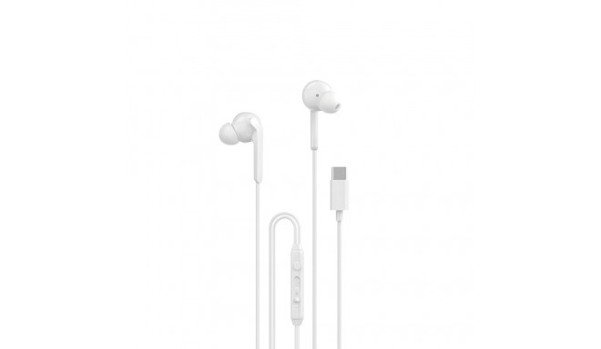 Dudao X3C+ Wired USB-C In-Ear Headphones 1.2m - White