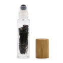 Ancient Wisdom Roller Bottle With Black Tourmaline Crystals - Wooden Cap