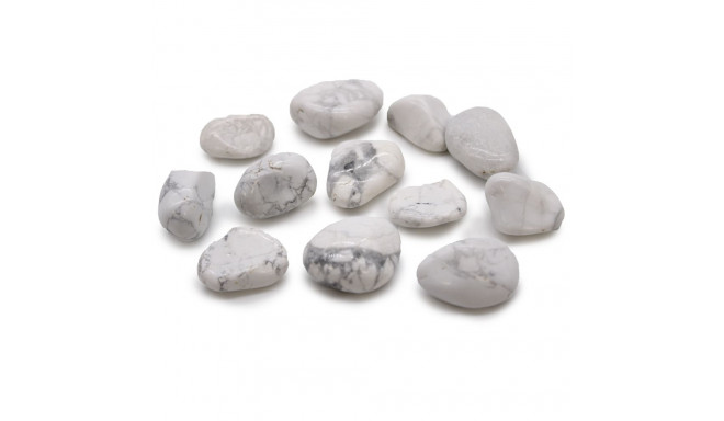 Ancient Wisdom Processed Howlite - Magnesite (12 Pcs. M Size)