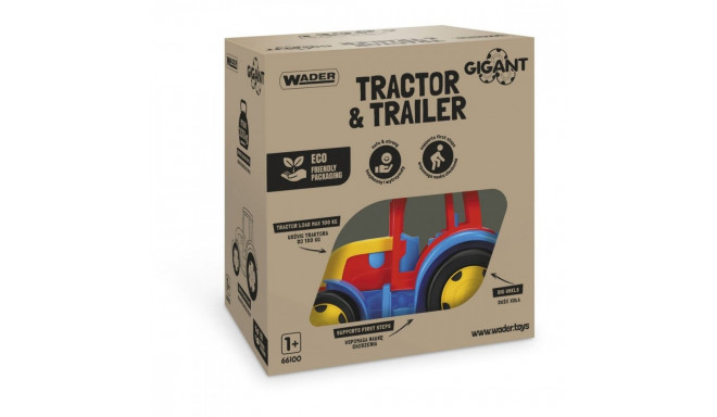 Gigant Tractor and trailer set 120 cm in box