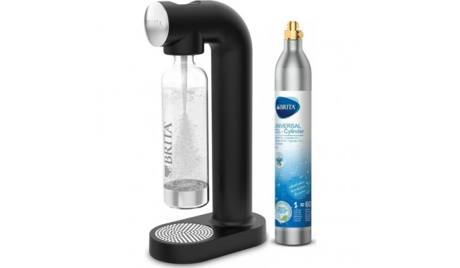 Brita SodaOne Black Saturator + 2 CO2 gas cartridges for sodaONE saturator