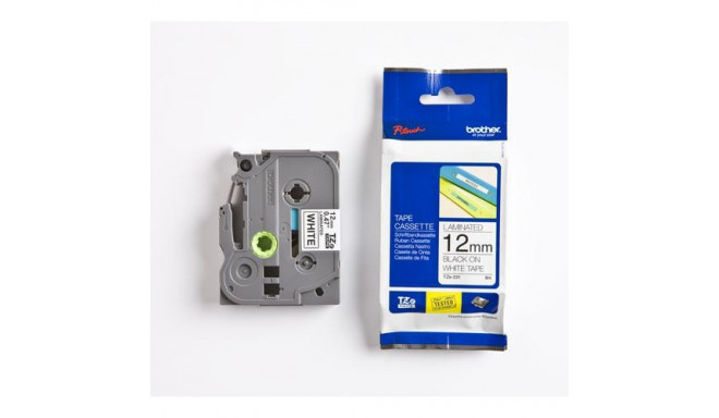 Brother label tape TZE-231, black/white