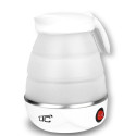 Foldable silicone mini tourist kettle white 220-240V/50Hz 0,6L LTC