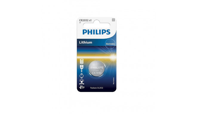 Battery PHILIPS CR2032 Lithium 1pc Blister