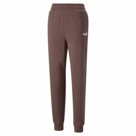 Adult's Tracksuit Bottoms Puma Ess+ Embroidery High-Waist Brown Lady - M