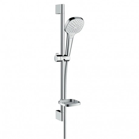 Shower set HANSGROHE CROMA SELECT E 110 VARIO, stand 65 cm, shower hose, shower head, soap dish