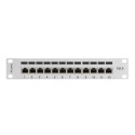 PATCH PANEL 12PORT 1U 10" CAT.6 FTP SHIELDED GREY LANBERG