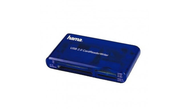 Hama USB CardReaderWriter 35in1 card reader Blue