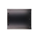 Extralink Rackmount cabinet 9U 600x600 Black wall mounted