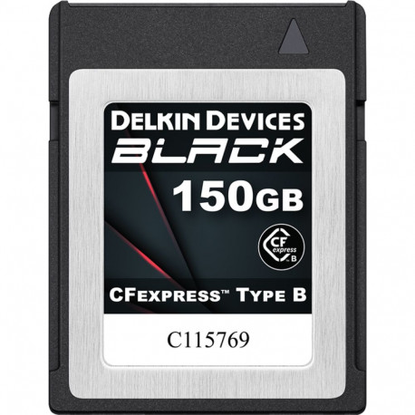 Delkin CFexpress mälukaart BLACK Type B R1725/W1530 (G3) 150GB