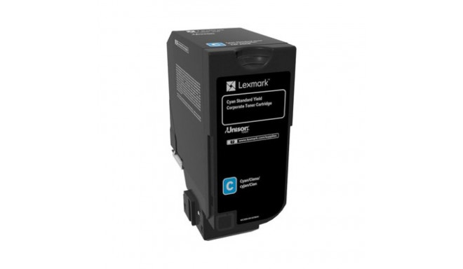 Lexmark 74C2SCE toonerikassett 1 tk Originaal Tsüaan