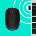 Logitech B170 optische USB-Maus kabellos schwarz