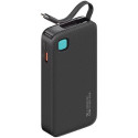 Powerbank 10000mAh 20W retractable USB-C cable
