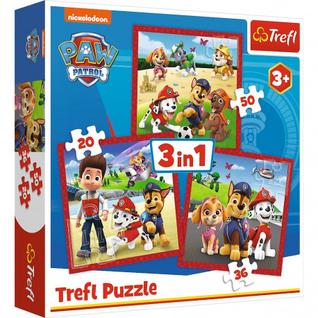 TREFL PAW PATROL 3 in 1 Pusle komplekt, KäpaPatrull