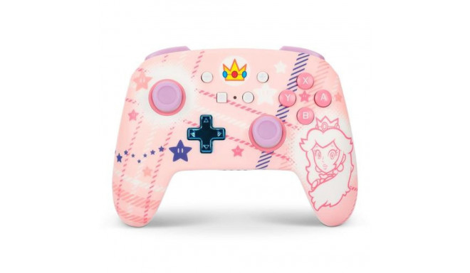 PowerA Enhanced Wireless Controller for Nintendo Switch - Princess Peach Plaid