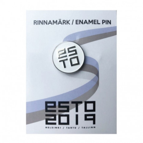 SOKISAHTEL Ajalooline meene ESTO valge nõelkinnitusega rinnamärk 425