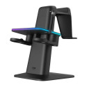 RGB Vertical Stand Meta Officially Co-Branded Kiwi Design QC03 for Meta Quest 3/Quest 2/Quest PRO Bl