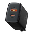 Baseus Compact Quick Charger, USB, USB-C, 20W (black)