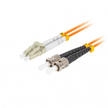 FIBER OPTIC PATCHCORD MM ST/UPC-LC/UPC DUPLEX 5M LSZH OM2 50/125 3.0MM ORANGE LANBERG