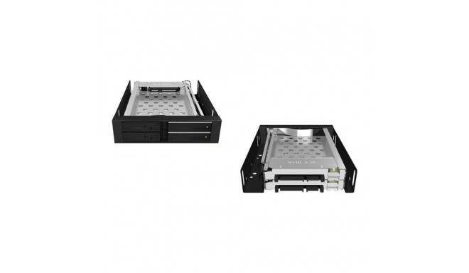 ICYBOX IB-2227StS IcyBox Mobile Rack for 2x 2.5 SATA HDD or SSD, Black