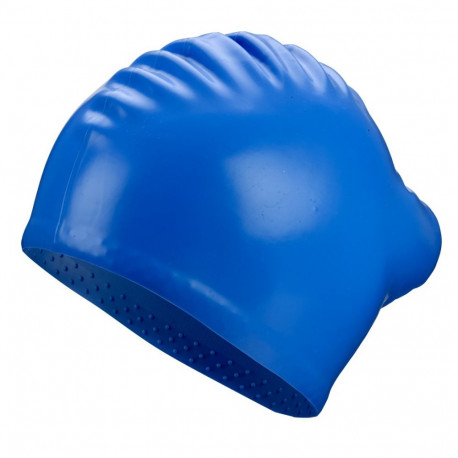 Silicone swimming cap BECO 7530 6 blue long hair