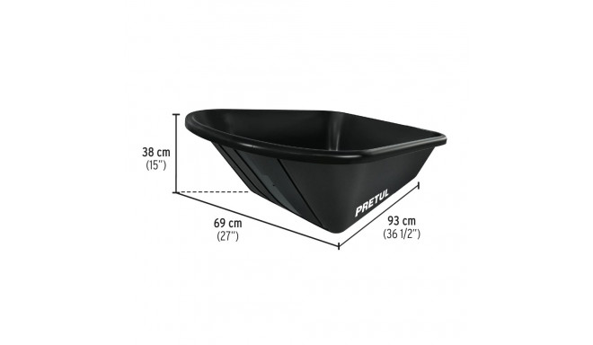 Replacement poly tray for wheelbarrow TP-5N Pretul®