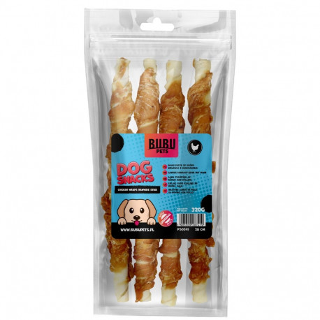 Bubu Pets chicken wraps rawhide stick 500g