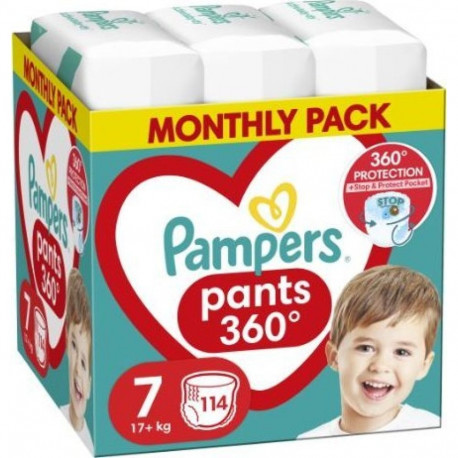 Pampers püksmähkmed 7, 17+ kg, 114 tk.