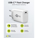 Goobay vooluadapter 20W 230V USB-C PD Fast charge , valge
