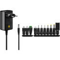 goobay Universal power adapter 230V/3-12V DC 1A, including 11 adapters