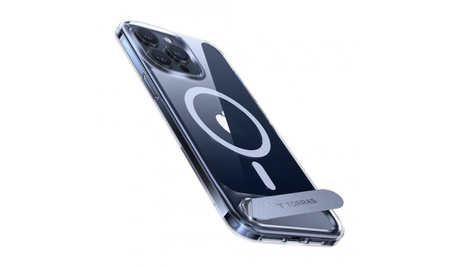 Torras UPRO Pstand Case for iPhone 15 Pro Max (transparent)