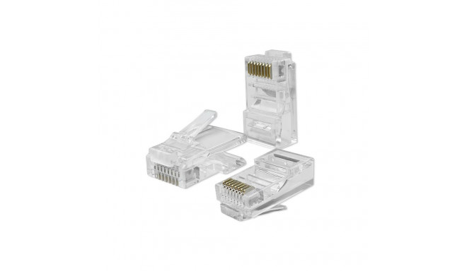 RJ45 through connector plug,CAT6,UTP,100pcs