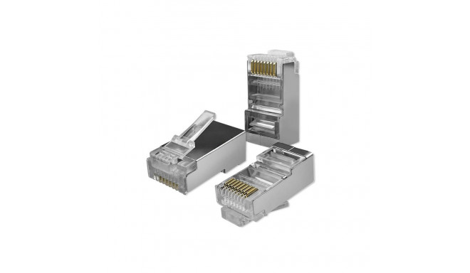 RJ45 läbiv pistik, CAT5e, FTP, 100pcs