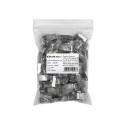 RJ45 through connector plug,CAT6,FTP,100 pcs