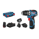 Bosch GSR 12V-35 FC 1750 RPM Keyless 590 g Black, Blue, Red