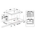 Whirlpool GMT 6422 OW White Built-in 60 cm Gas 4 zone(s)