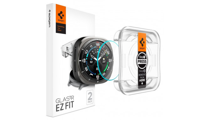 SZKŁO HARTOWANE SPIGEN GLAS.TR ”EZ-FIT” 2-PACK SAMSUNG GALAXY WATCH ULTRA 2024 / 2025 (47 MM) CLEAR