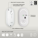 Logitech Pebble 2 M350s Wireless Mouse, RF Wireless + Bluetooth, 4000 DPI, Tonal White