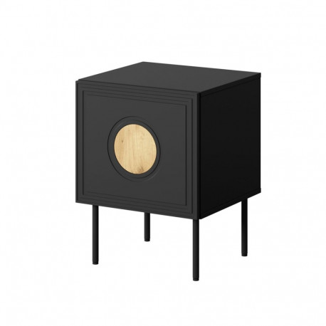 Öökapp 2 tk. PALAZZO 44,5x40x59 must + tamm craft