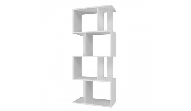 Bookcase FIESTA 4P 59.5x30x140 cm, white