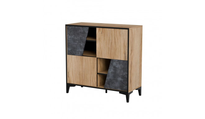 Cama 4D bookcase OVO 90x38xH90 oak/concrete