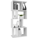 Bookcase FIESTA 4P 59.5x30x140 cm, white