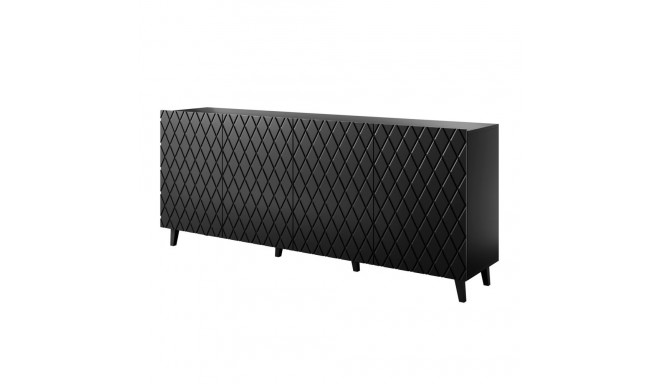 ASTI kummut 200x42x82 must matt