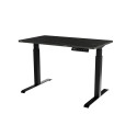 Desk with electric height adjustment MOON 121x67x72-120 black/san sebastian