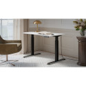 Desk with electric height adjustment MOON 121x67x72-120 Black/White