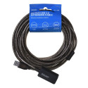 Savio kaabel USB 2.0 pikendus CL-130 10m, must