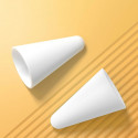 Baseus replaceable silicone tips for a stylus 12pcs. white (soft)