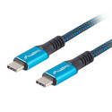 Cable USB-C M/M USB4 0.5m 100W 8K 60HZ black-blue