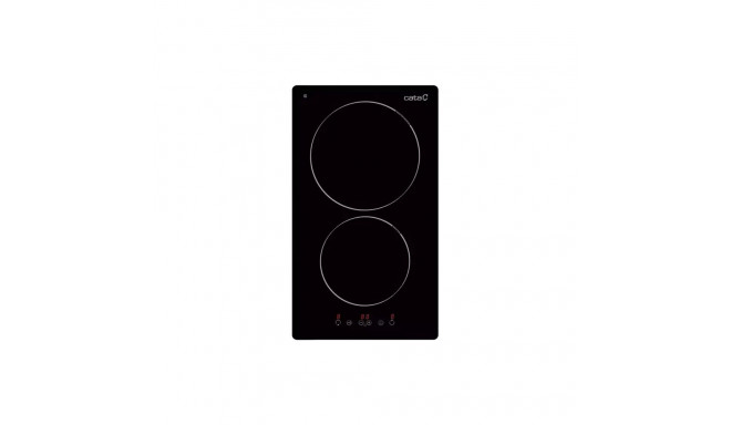 CATA | Hob | TD 3102 BK | Vitroceramic | Number of burners/cooking zones 2 | Touch | Timer | Black